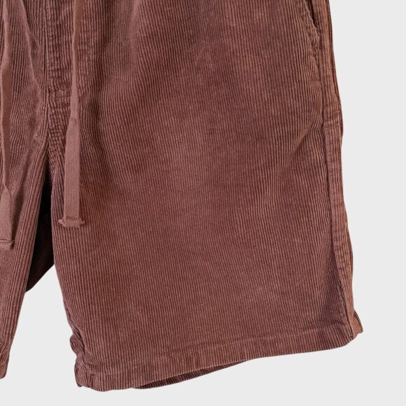 Katin Corduroy Local Short Brown Men's Large Drawstring Pockets Casual Comfort - Picture 6 of 11